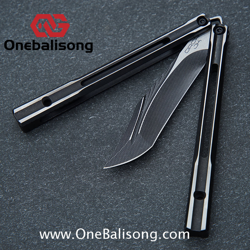 Baliplus Orca V1.5 Clone Flying Butterfly Clone Titanium Alloy Handle Stainless Steel Blade