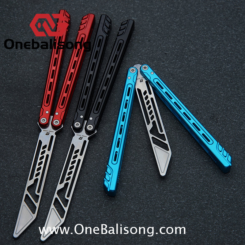 Armed Shark Athena Balisong 7075 Aluminum Alloy Handle 5Cr15 Stainless Steel Trainer Blade