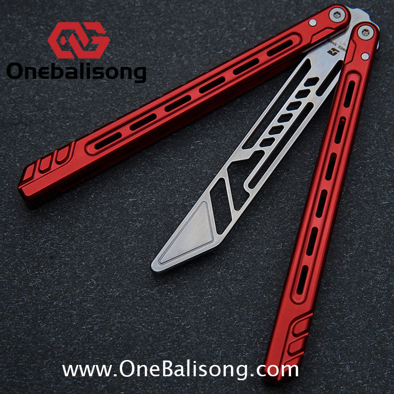 Armed Shark Athena Balisong 7075 Aluminum Alloy Handle 5Cr15 Stainless Steel Trainer Blade