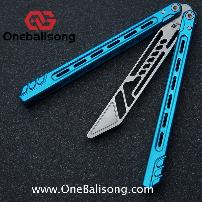 Armed Shark Athena Balisong 7075 Aluminum Alloy Handle 5Cr15 Stainless Steel Trainer Blade