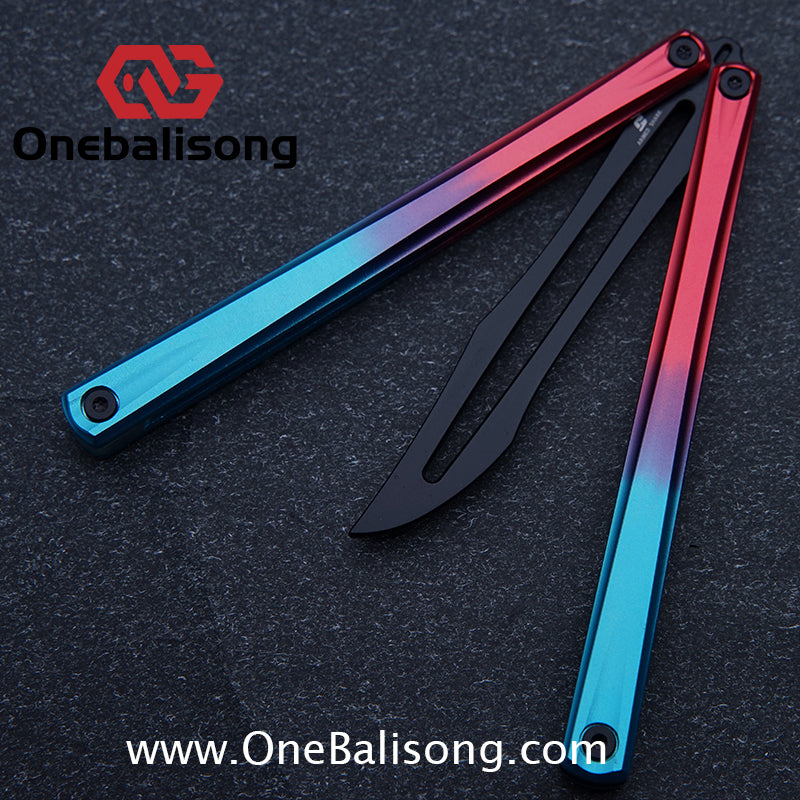 Armed Shark Striker Eureka Balisong 7075 Aluminum Alloy G10 Handle Stainless Steel Blade Bushing