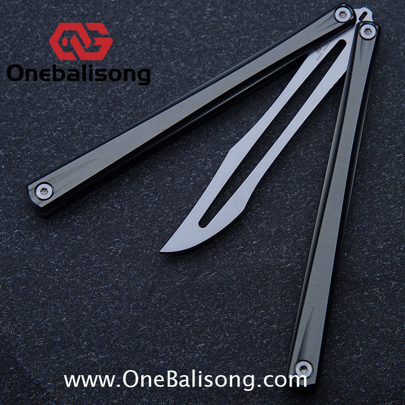 Armed Shark Striker Eureka Balisong 7075 Aluminum Alloy G10 Handle Stainless Steel Blade Bushing