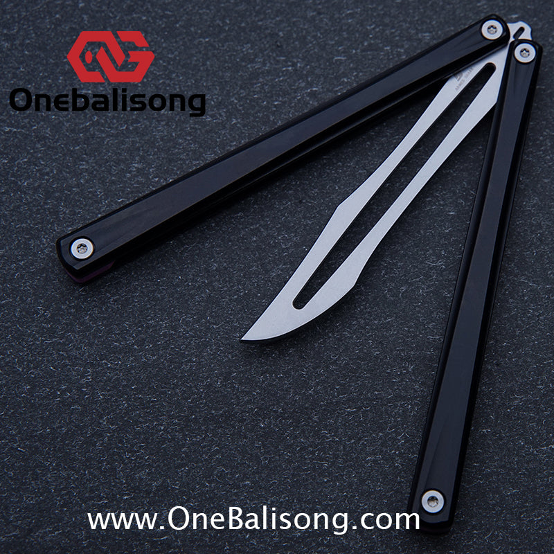 Armed Shark Striker Eureka Balisong 7075 Aluminum Alloy G10 Handle Stainless Steel Blade Bushing