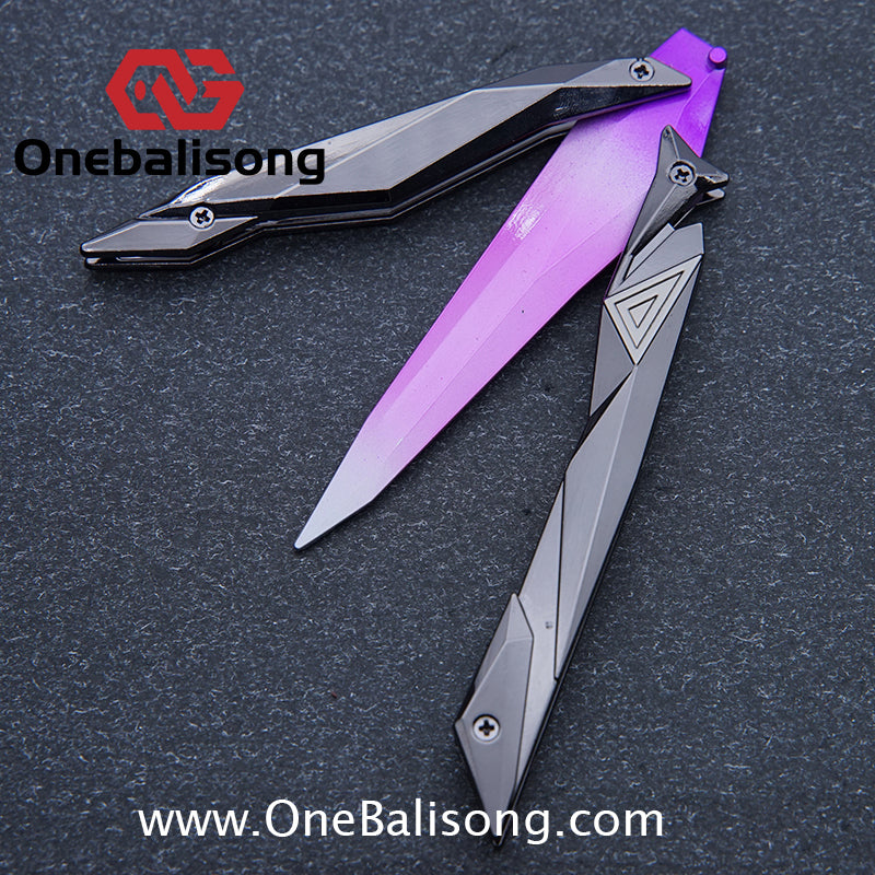Fearless Contract Singularity Butterfly Knife Game Related Toys Metal Material Balisong
