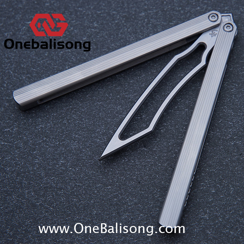Armed Shark CK Balisong TC4 titanium 440C stainless steel Clone