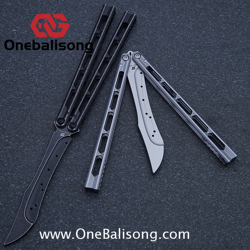 ARMED SHARK Prism Balisong Clone 5CR15 Stainless Steel Handle Stainless Steel Blade Bushings
