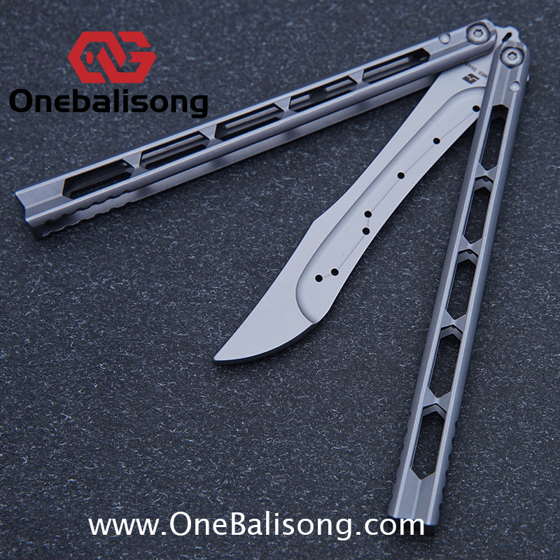 ARMED SHARK Prism Balisong Clone 5CR15 Stainless Steel Handle Stainless Steel Blade Bushings