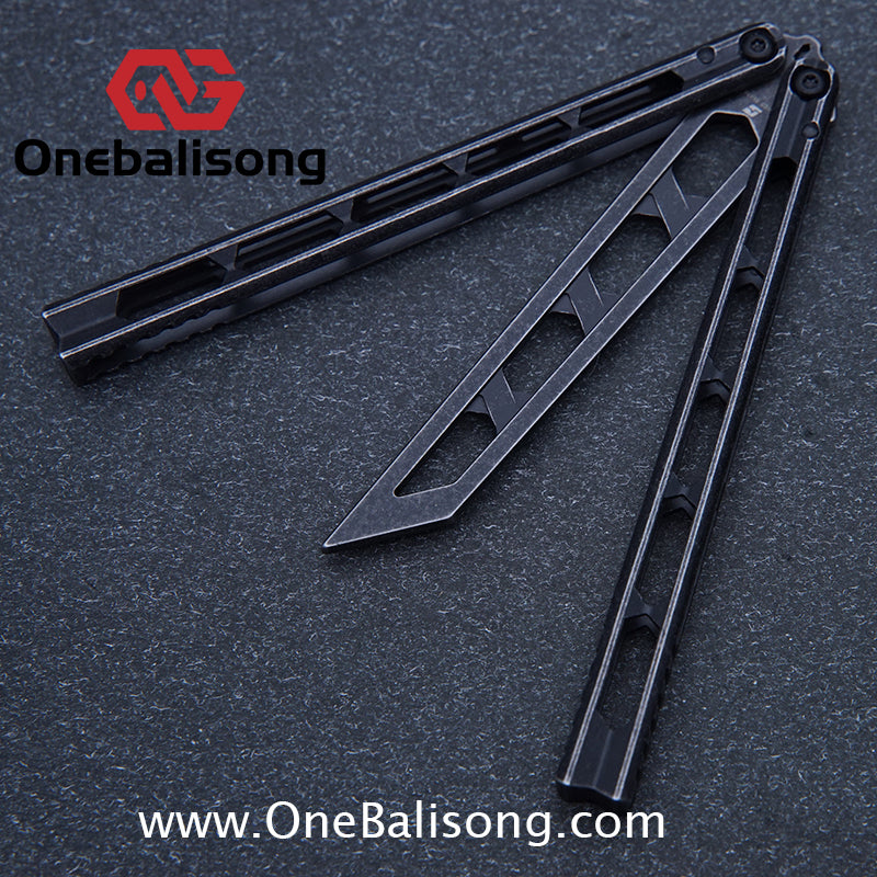 ARMED SHARK Prism Balisong Clone 5CR15 Stainless Steel Handle Stainless Steel Blade Bushings