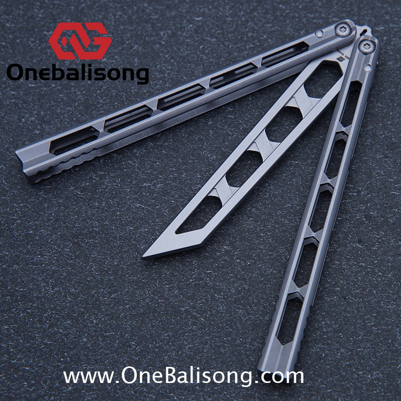 ARMED SHARK Prism Balisong Clone 5CR15 Stainless Steel Handle Stainless Steel Blade Bushings