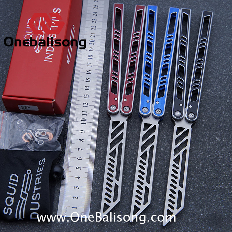 Sui Feng Squid Megalodon Balisong 7075 Aluminum Alloy Handle 440C Stainless Steel Blade Bushings