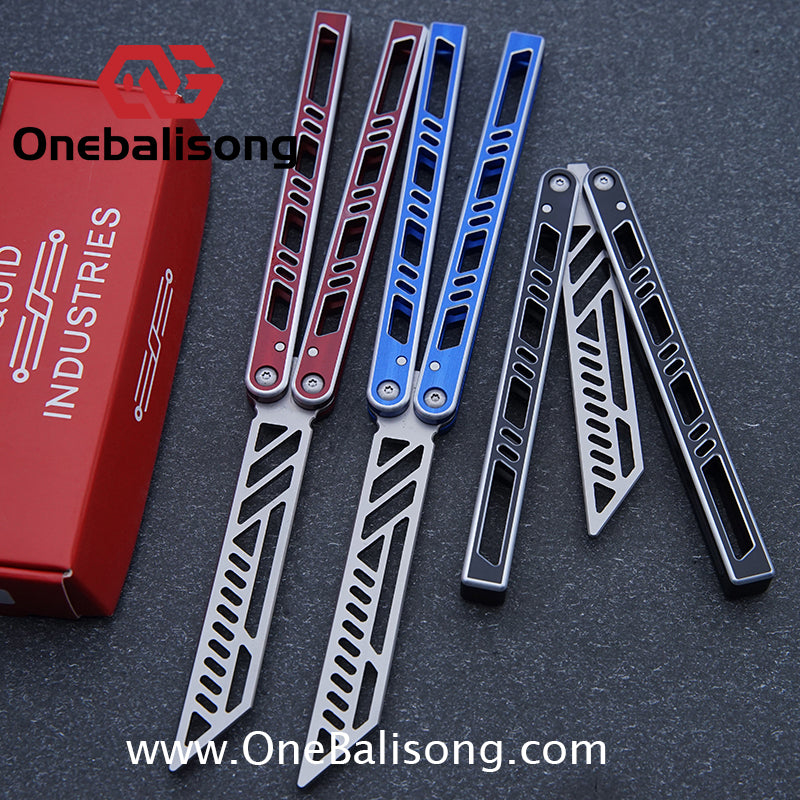 Sui Feng Squid Megalodon Balisong 7075 Aluminum Alloy Handle 440C Stainless Steel Blade Bushings