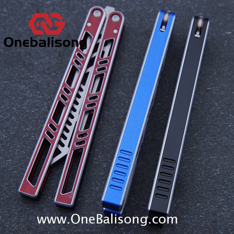 Sui Feng Squid Megalodon Balisong 7075 Aluminum Alloy Handle 440C Stainless Steel Blade Bushings