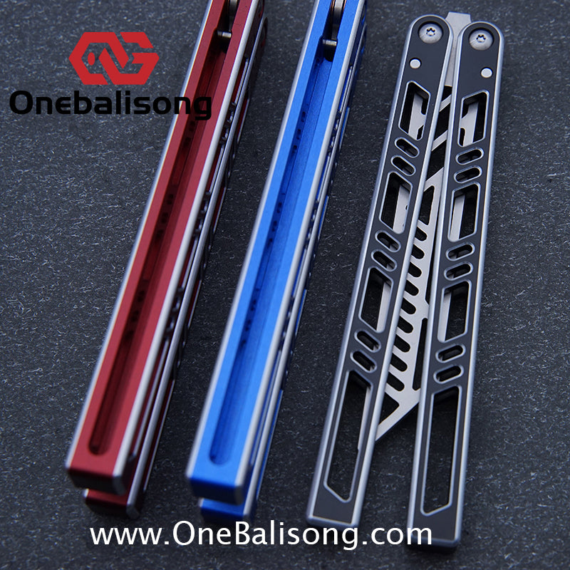 Sui Feng Squid Megalodon Balisong 7075 Aluminum Alloy Handle 440C Stainless Steel Blade Bushings