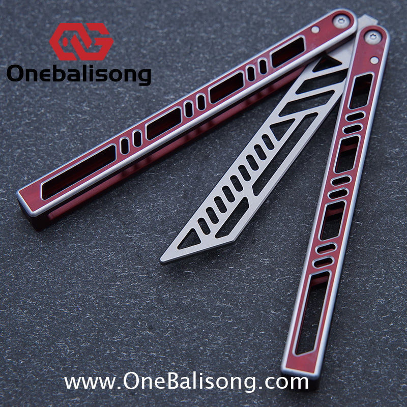 Sui Feng Squid Megalodon Balisong 7075 Aluminum Alloy Handle 440C Stainless Steel Blade Bushings