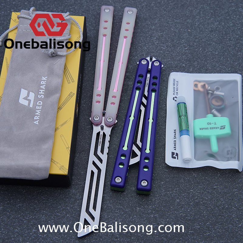 ARMED SHARK Nautilus V2 Clone Aluminum alloy handle stainless steel blade Bushing