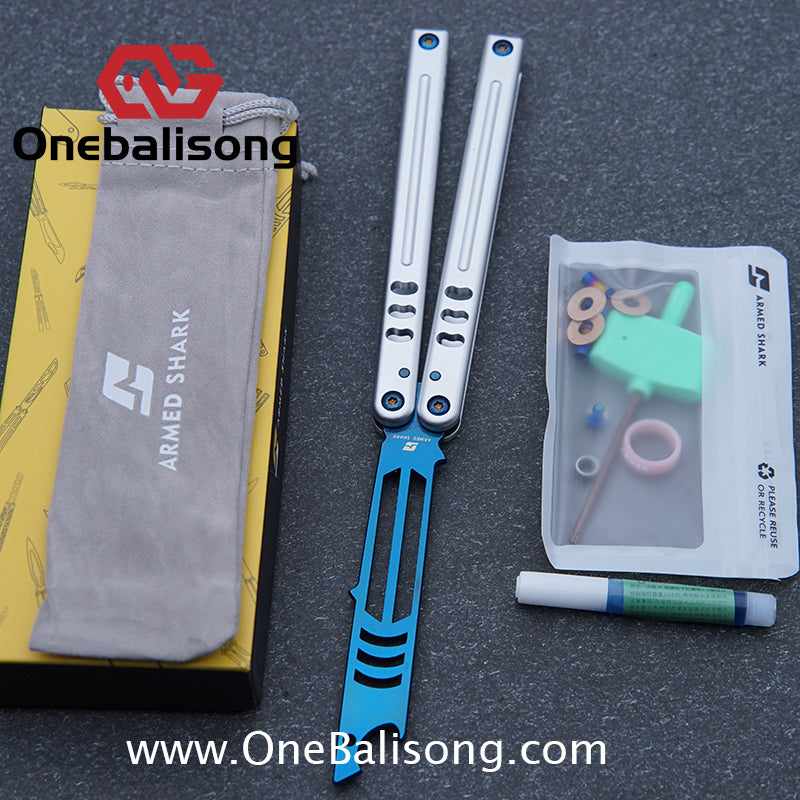ARMED SHARK V5 Mako Clone Aluminum alloy handle stainless steel Trainer blade One-piece structure Bushing