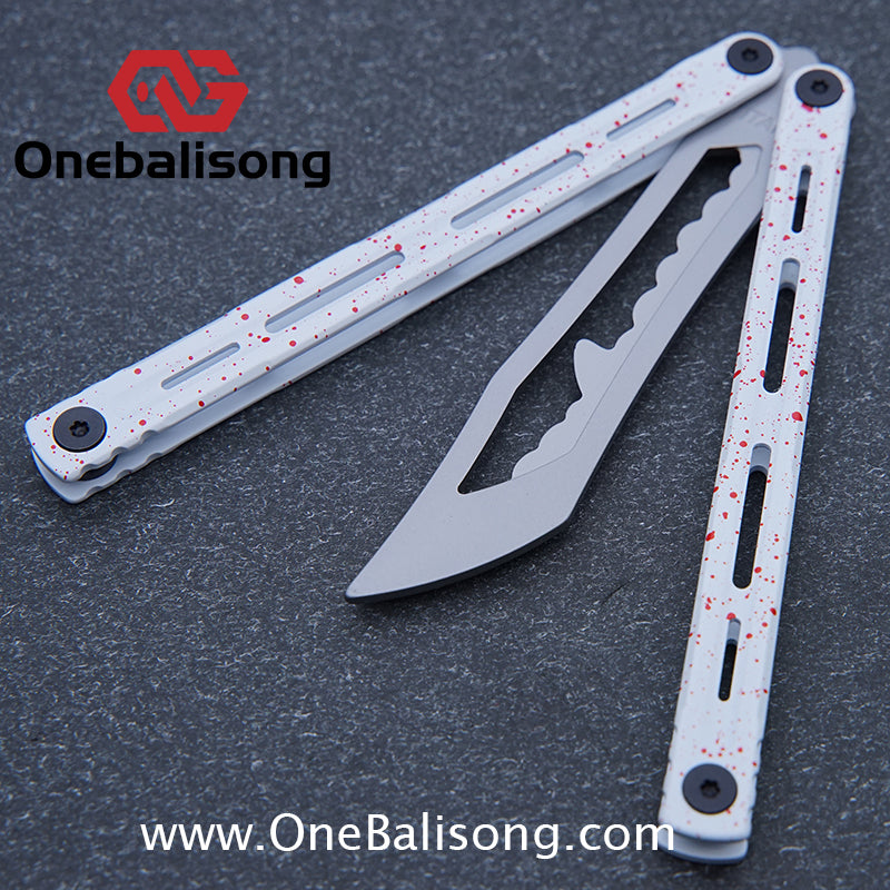 Titan Poseidon Balisong Stainless Steel+Coating Handle Stainless Steel Blade Bushings