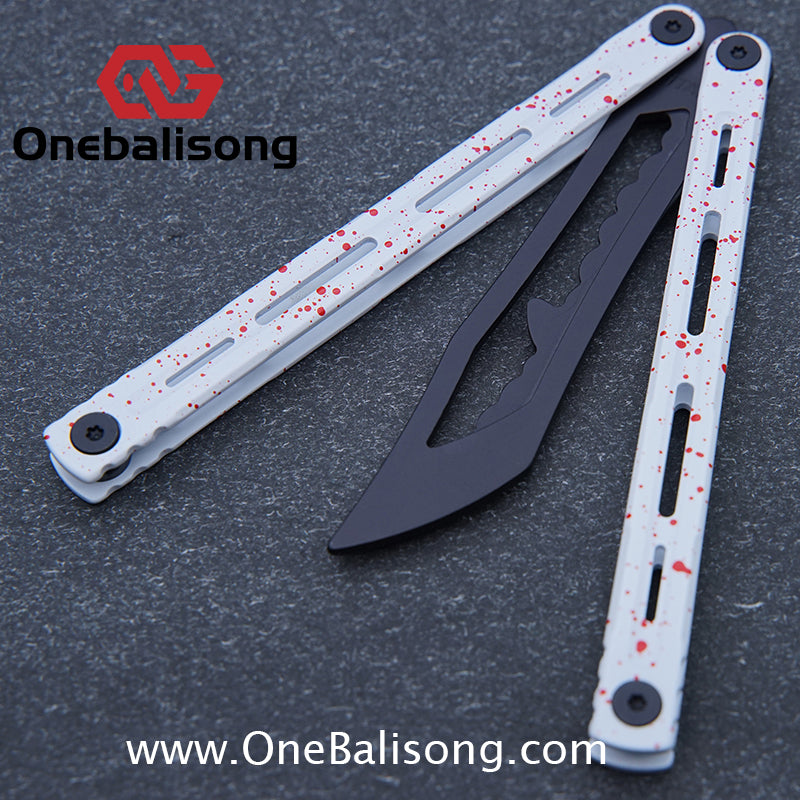 Titan Poseidon Balisong Stainless Steel+Coating Handle Stainless Steel Blade Bushings