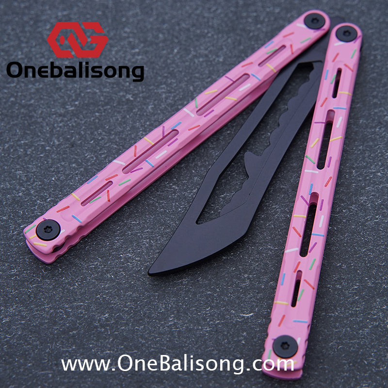 Titan Poseidon Balisong Stainless Steel+Coating Handle Stainless Steel Blade Bushings