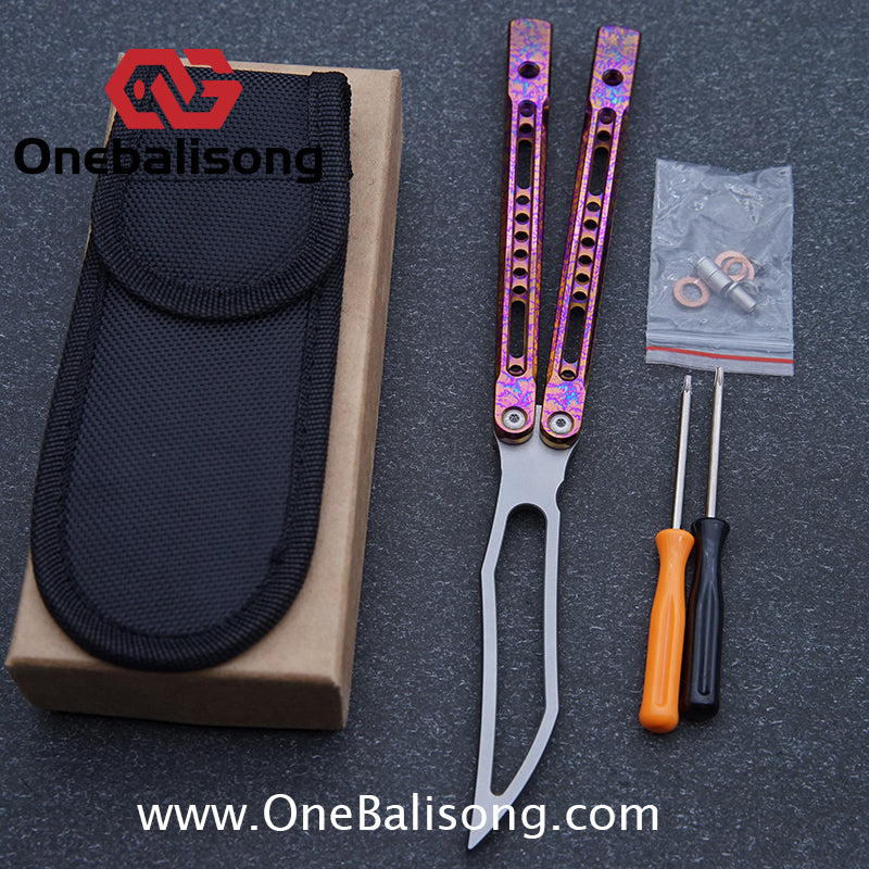 theone monarch v2 clone Titanium alloy-handle stainless steel blade bushings D2