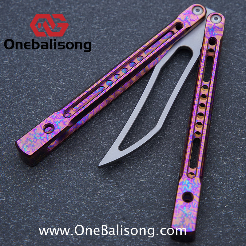 theone monarch v2 clone Titanium alloy-handle stainless steel blade bushings D2