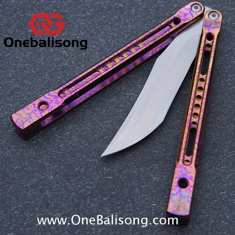 theone monarch v2 clone Titanium alloy-handle stainless steel blade bushings D2