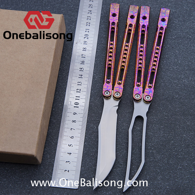 theone monarch v2 clone Titanium alloy-handle stainless steel blade bushings D2