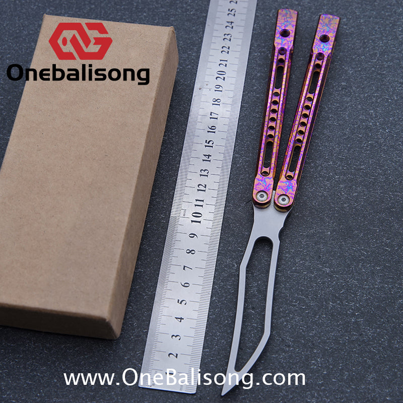 theone monarch v2 clone Titanium alloy-handle stainless steel blade bushings D2