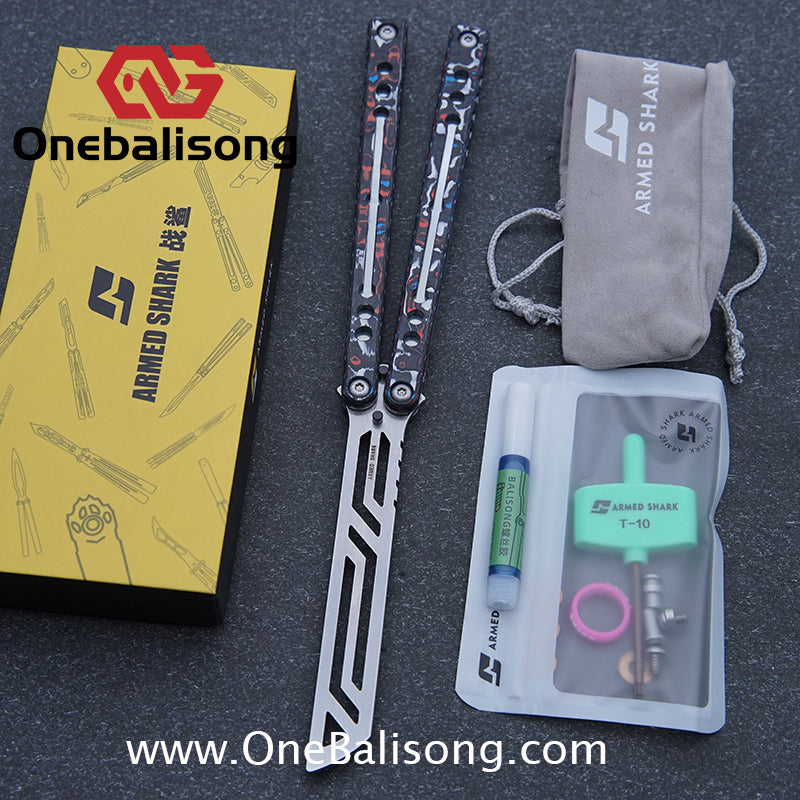 ARMED SHARK Nautilus V2 Clone Aluminum alloy handle stainless steel blade Bushing