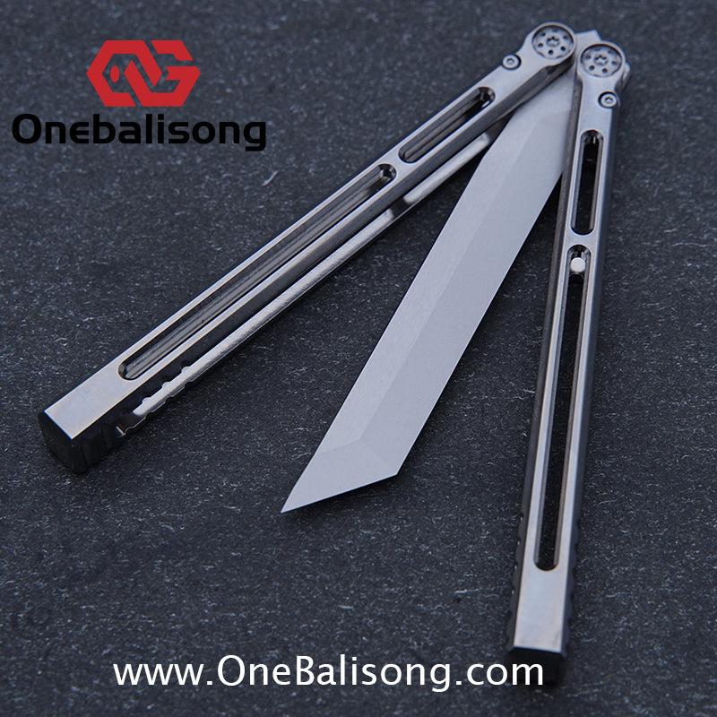 APOCALYPSE TIANQI Telesto Balisong Titanium Alloy Handle+VG10 Stainless Steel Blade Bushing
