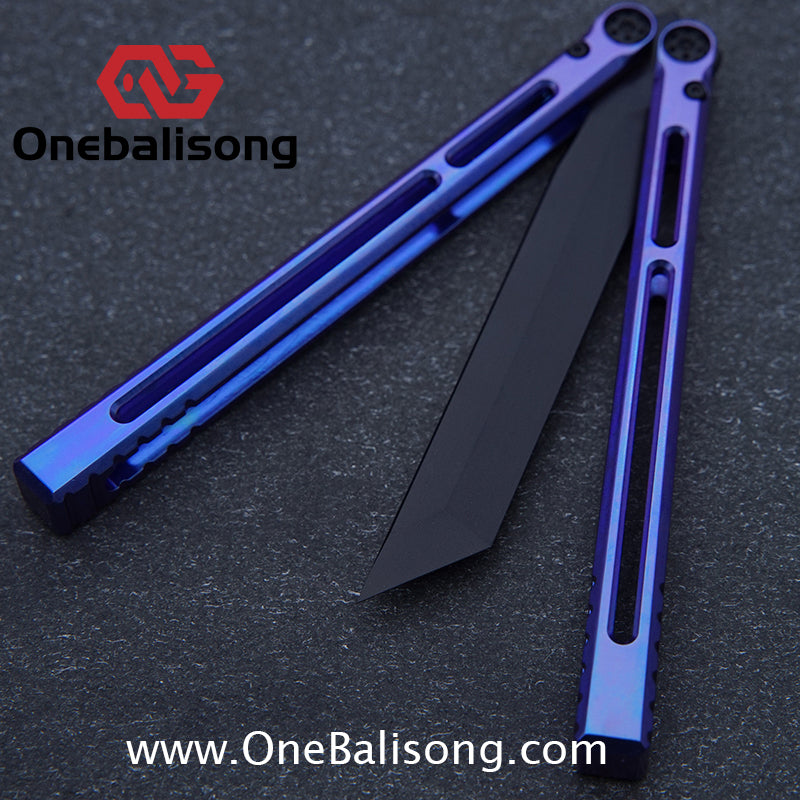 APOCALYPSE TIANQI Telesto Balisong Titanium Alloy Handle+VG10 Stainless Steel Blade Bushing