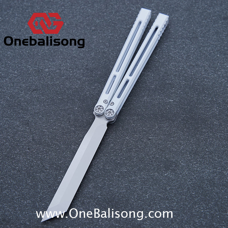 APOCALYPSE TIANQI Telesto Balisong Titanium Alloy Handle+VG10 Stainless Steel Blade Bushing