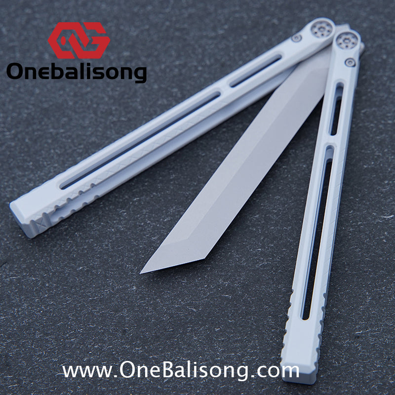 APOCALYPSE TIANQI Telesto Balisong Titanium Alloy Handle+VG10 Stainless Steel Blade Bushing