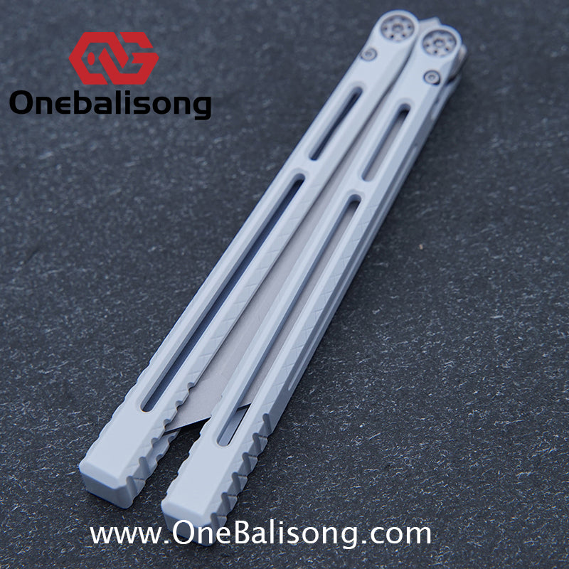 APOCALYPSE TIANQI Telesto Balisong Titanium Alloy Handle+VG10 Stainless Steel Blade Bushing