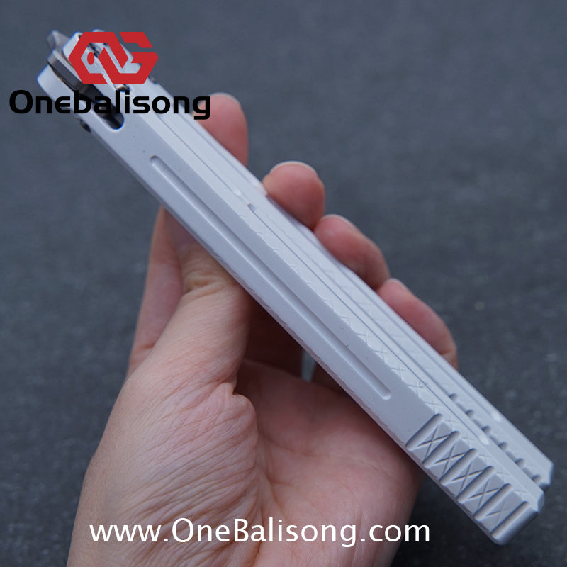 APOCALYPSE TIANQI Telesto Balisong Titanium Alloy Handle+VG10 Stainless Steel Blade Bushing