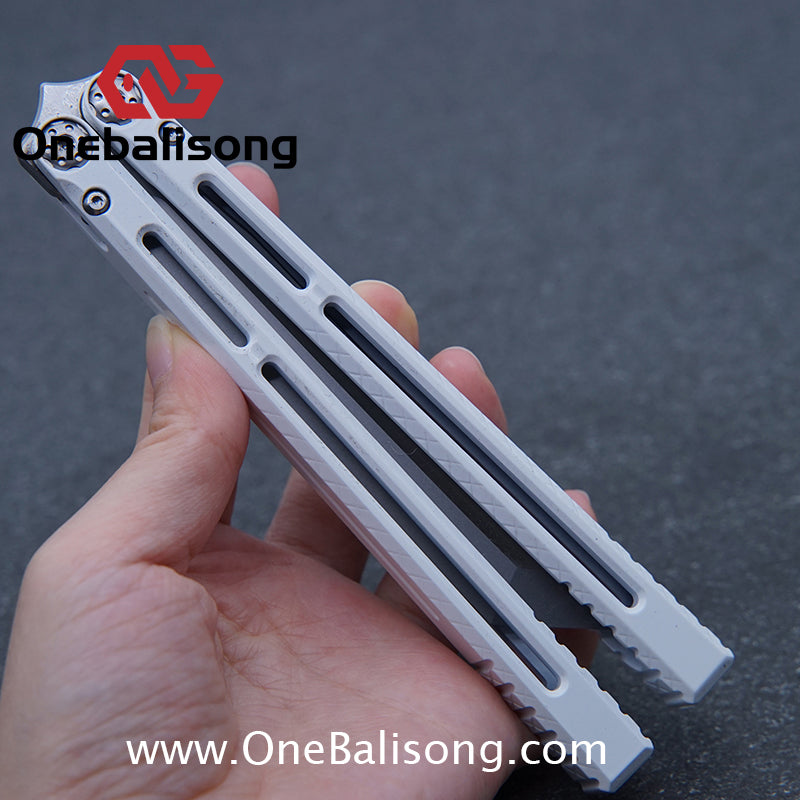 APOCALYPSE TIANQI Telesto Balisong Titanium Alloy Handle+VG10 Stainless Steel Blade Bushing