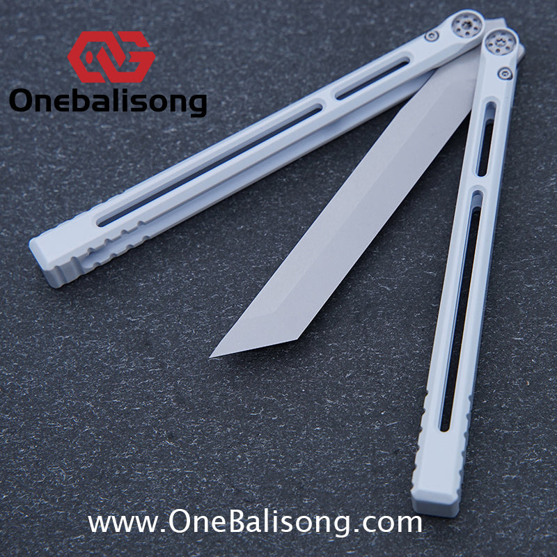 APOCALYPSE TIANQI Telesto Balisong Titanium Alloy Handle+VG10 Stainless Steel Blade Bushing