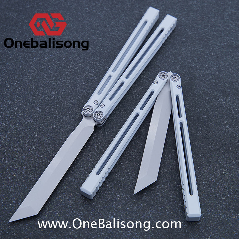 APOCALYPSE TIANQI Telesto Balisong Titanium Alloy Handle+VG10 Stainless Steel Blade Bushing