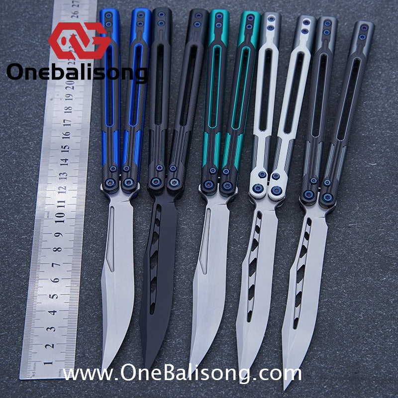 APOCALYPSE TIANQI Cygnus Clone v3.5 Blue screw 7075 Aluminum alloy handle bushing stainless steel blade