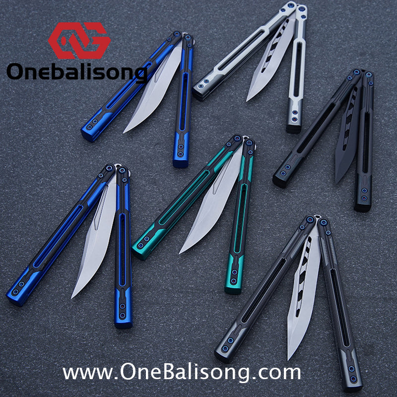 APOCALYPSE TIANQI Cygnus Clone v3.5 Blue screw 7075 Aluminum alloy handle bushing stainless steel blade