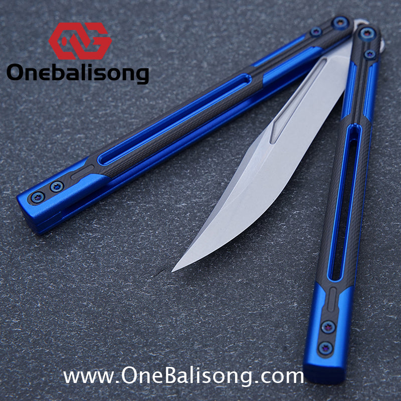 APOCALYPSE TIANQI Cygnus Clone v3.5 Blue screw 7075 Aluminum alloy handle bushing stainless steel blade