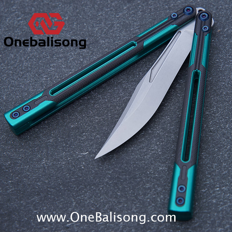 APOCALYPSE TIANQI Cygnus Clone v3.5 Blue screw 7075 Aluminum alloy handle bushing stainless steel blade