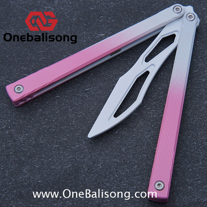 Asgard Master Balisong Aluminum Alloy Handle Stainless Steel Sandwich Structure Bushing