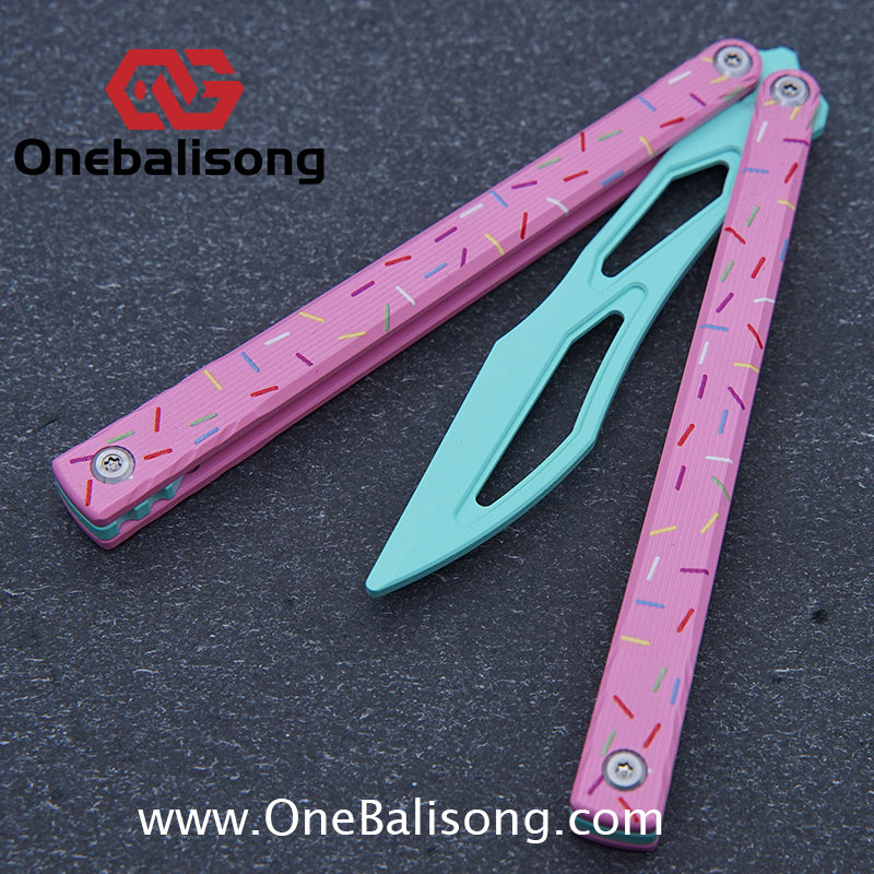 Asgard Master Balisong Aluminum Alloy Handle Stainless Steel Sandwich Structure Bushing