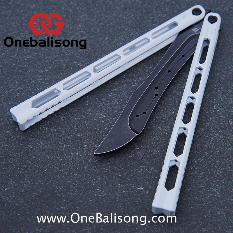 ARMED SHARK Prism Balisong Clone 5CR15 Stainless Steel Handle Stainless Steel Blade Bushings