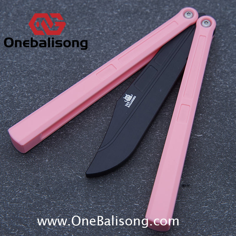 TOA Charon Balisong Plastic Trainer Outdoor Safe EDC Practice Knife Fancy Folding Knife