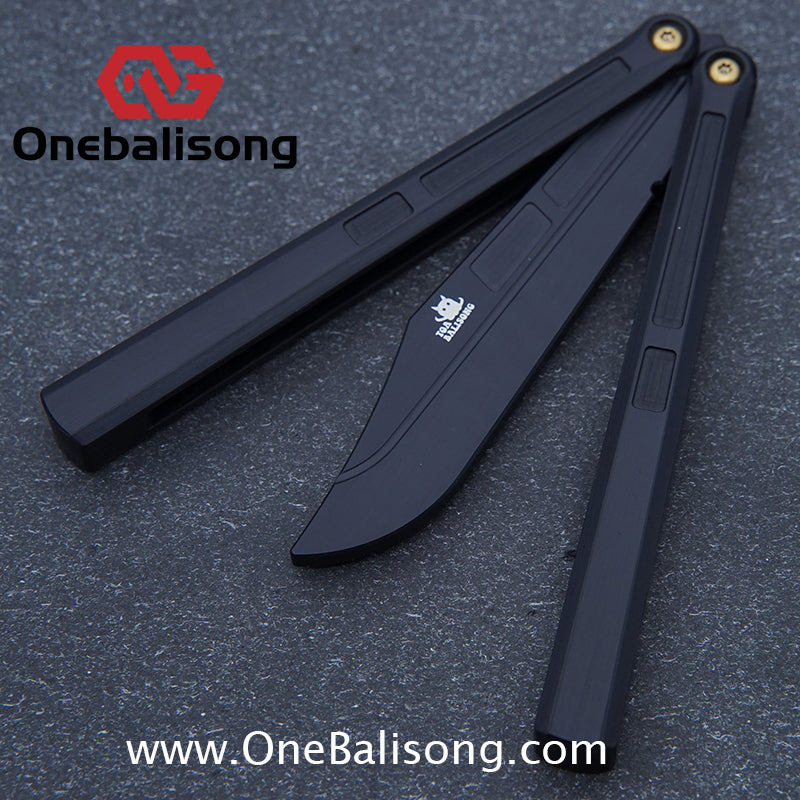 TOA Charon Balisong Plastic Trainer Outdoor Safe EDC Practice Knife Fancy Folding Knife