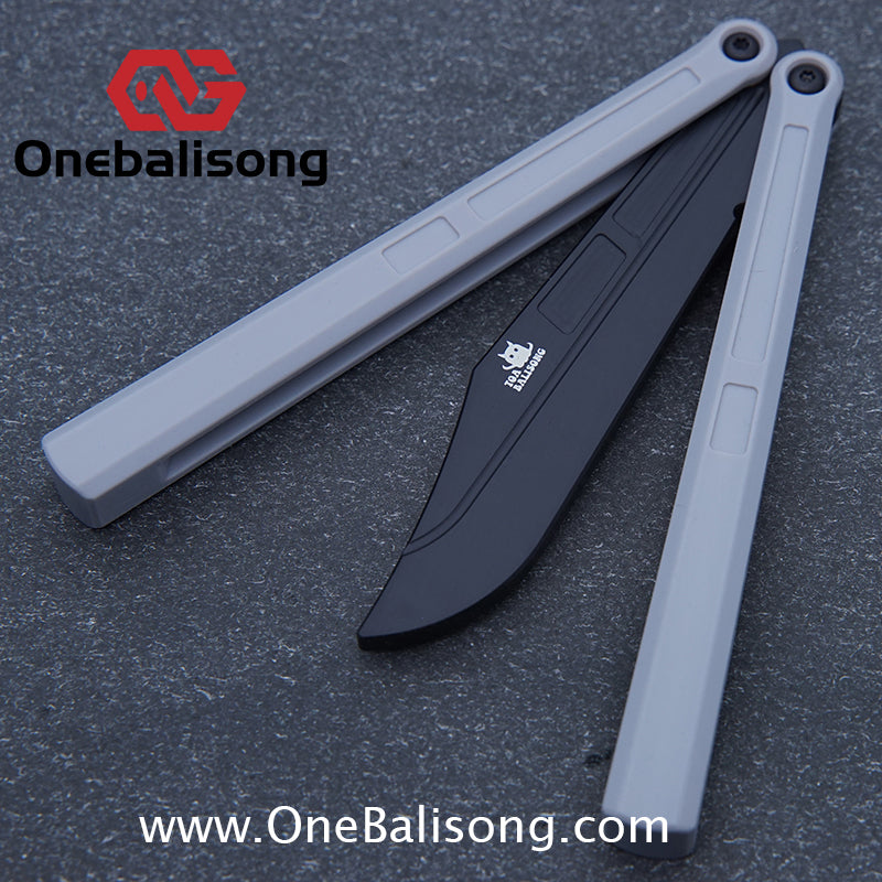 TOA Charon Balisong Plastic Trainer Outdoor Safe EDC Practice Knife Fancy Folding Knife