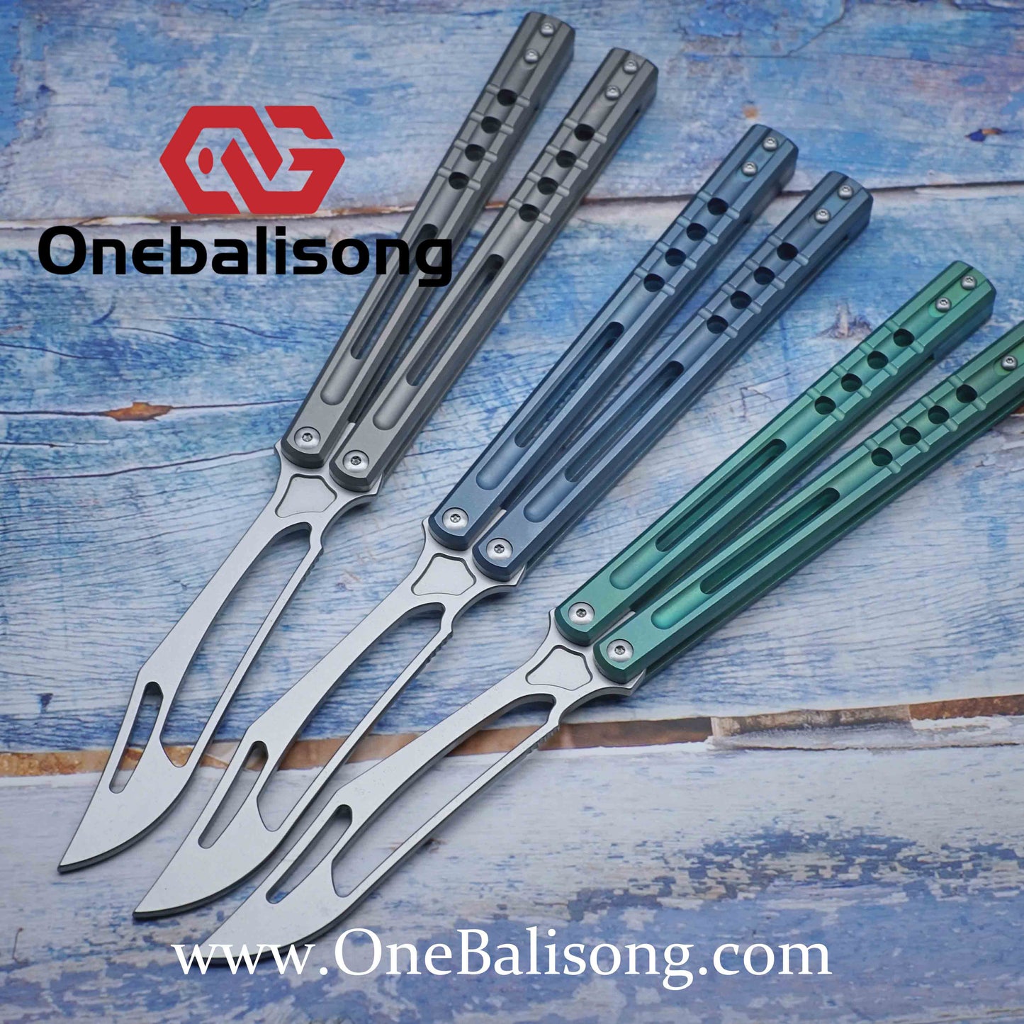 theone JK sandwich killer whale clone Titanium handle stainless steel dlade Bushing