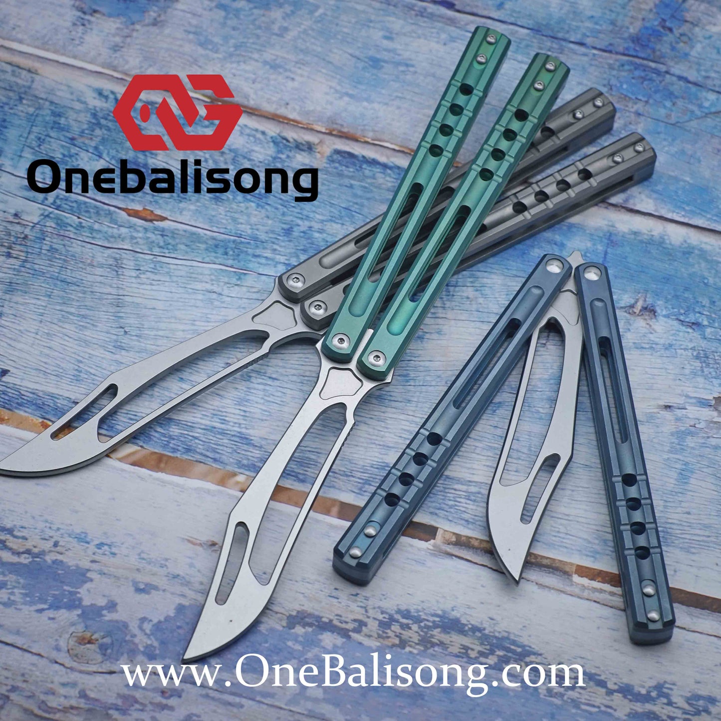theone JK sandwich killer whale clone Titanium handle stainless steel dlade Bushing